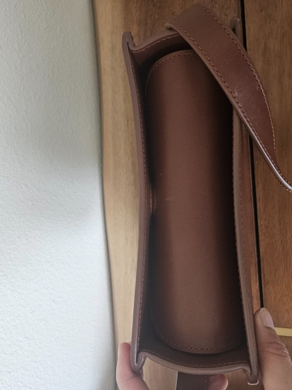 A.P.C. Geneve Leather Shoulder Crossbody Bag Brown - Picture 5 of 12